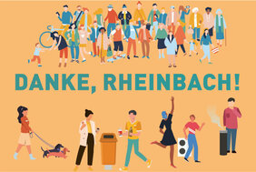 Danke Schild der Stadt Rheinbach zum Thema Stadtordnung