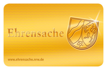 Abbildung einer Ehrenamtskarte der Stadt Rheinbach